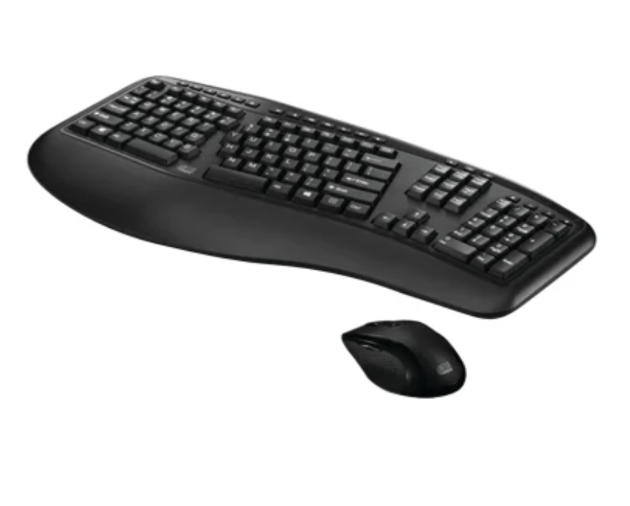 Adesso® Tru-Form Media™ 1500 Wireless Ergonomic Keyboard & Laser Mouse