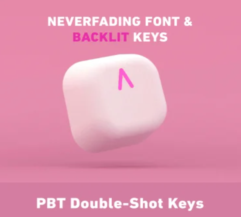 Azio IZO Bluetooth® and USB Mechanical Computer Keyboard with Blue Switches, for Mac® and PC, Mini (Pink Blossom)