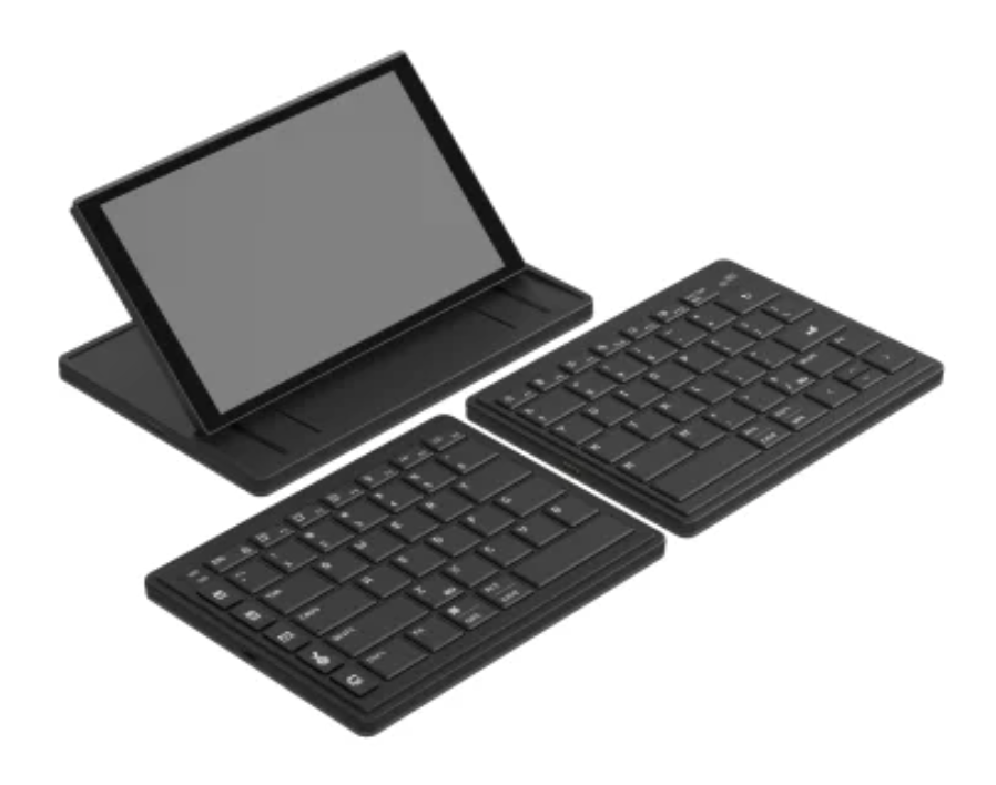 Mobile Pixels Tetra Split Keyboard with Touch Screen